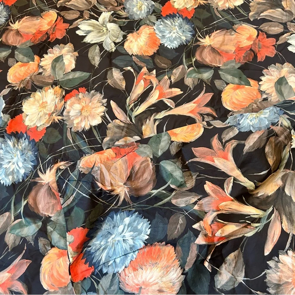 FRONTGATE Portugal King Duvet Cover Floral Cotton Cottage Core Romantic